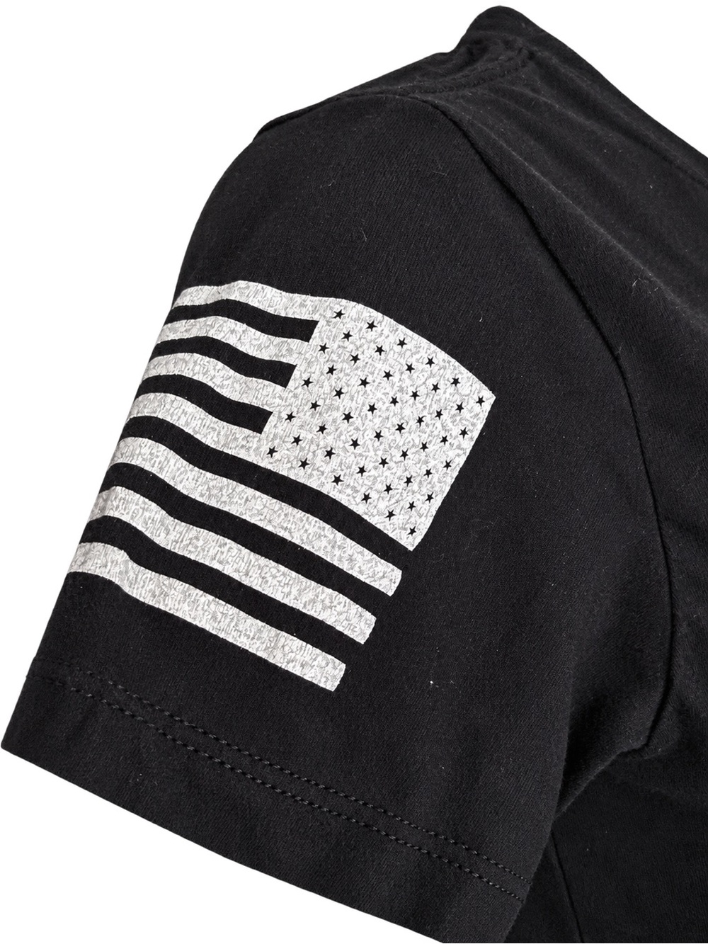Grunt Style Women’s Veteran Black Graphic T-Shirt Patriotic - Picture 7 of 8
